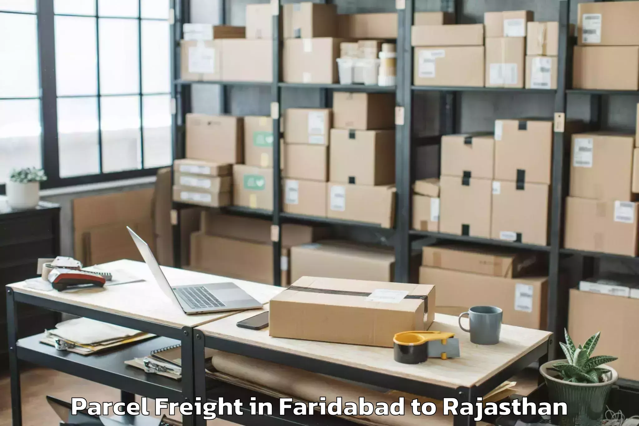 Affordable Faridabad to Ramgarh Sikar Parcel Freight